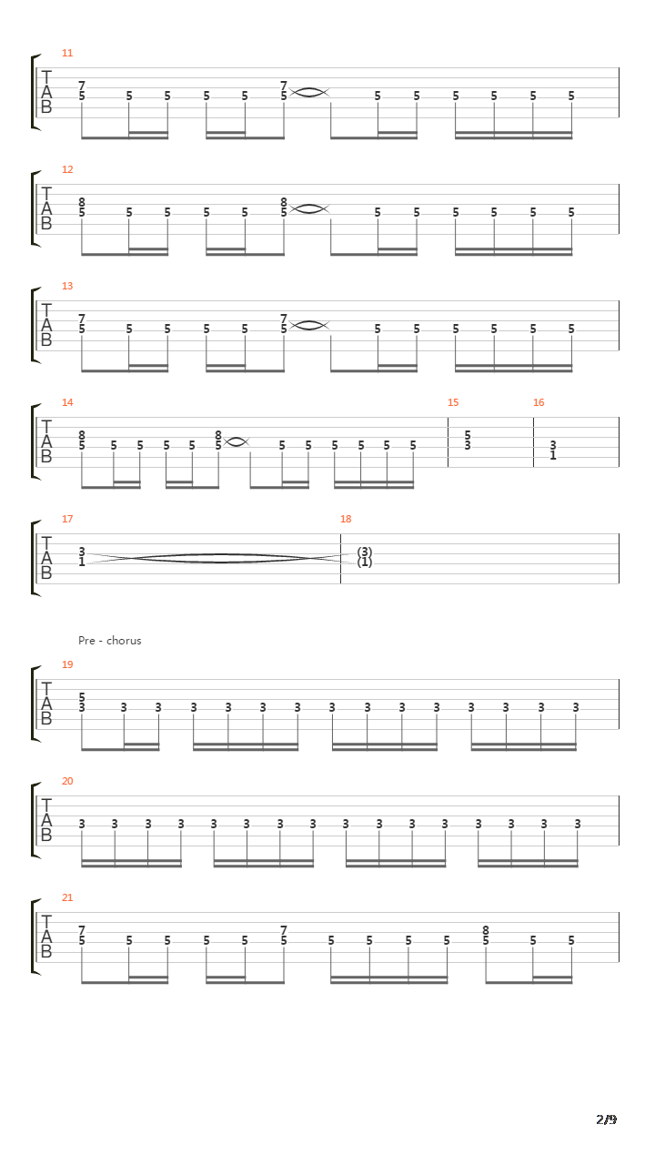 Blank File吉他谱
