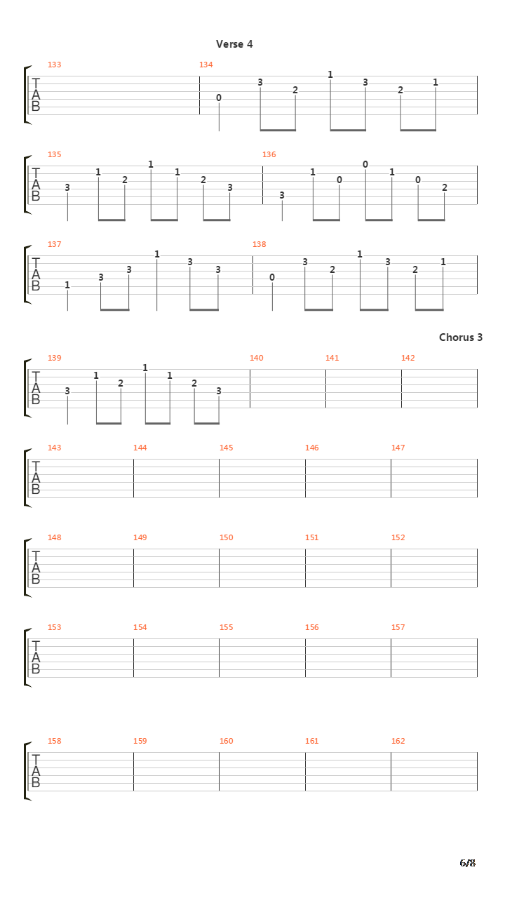 Replica吉他谱