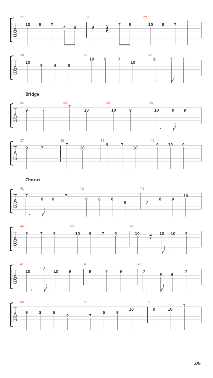 San Sebastian吉他谱