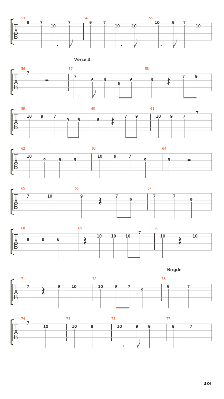 San Sebastian吉他谱