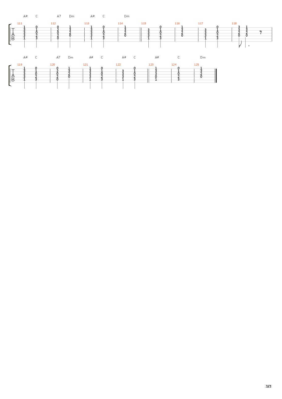 Shy吉他谱