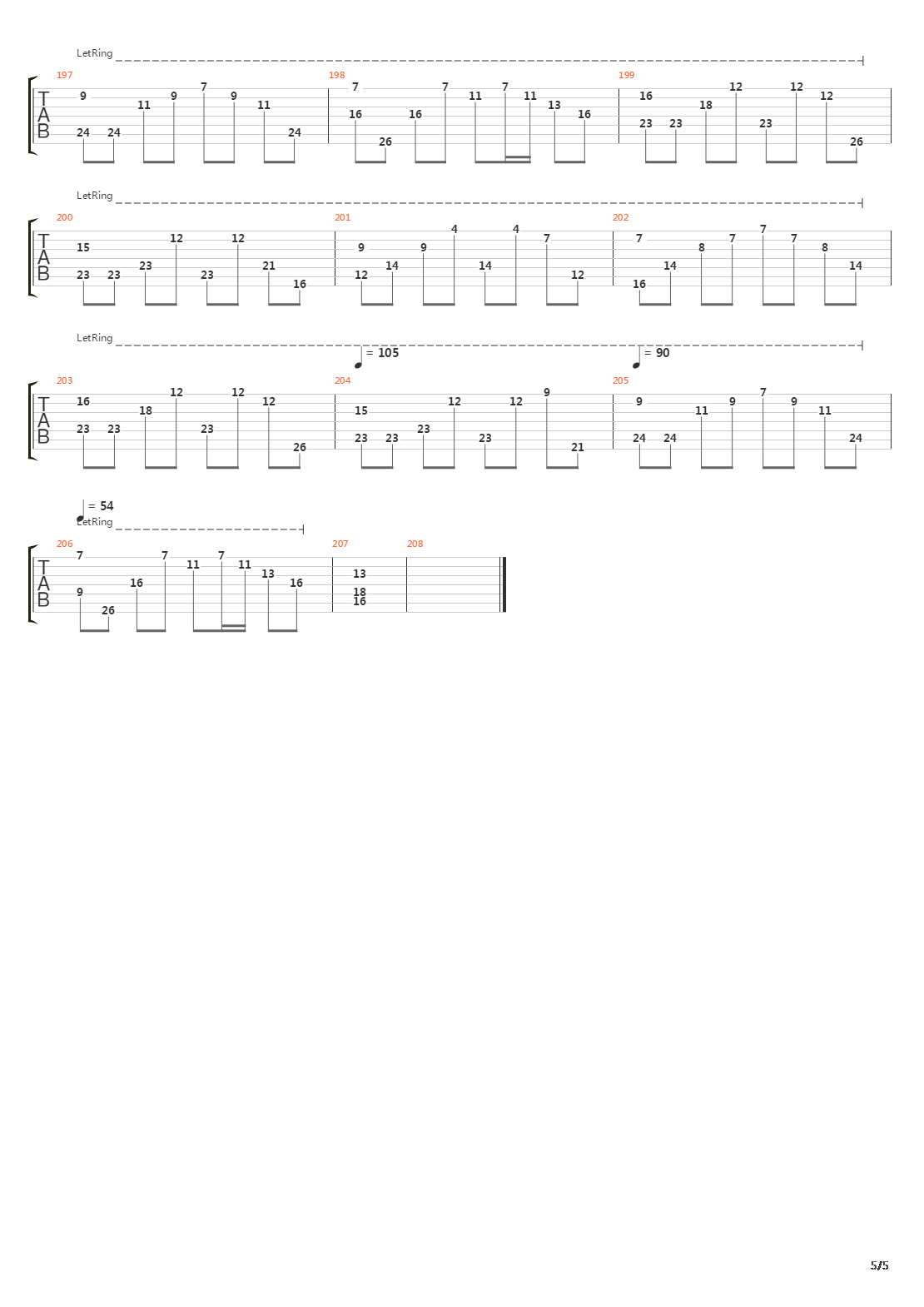 The End Of This Chapter吉他谱