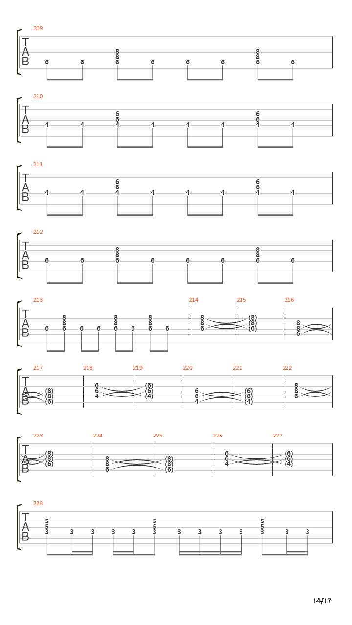 Wrecking The Sphere吉他谱