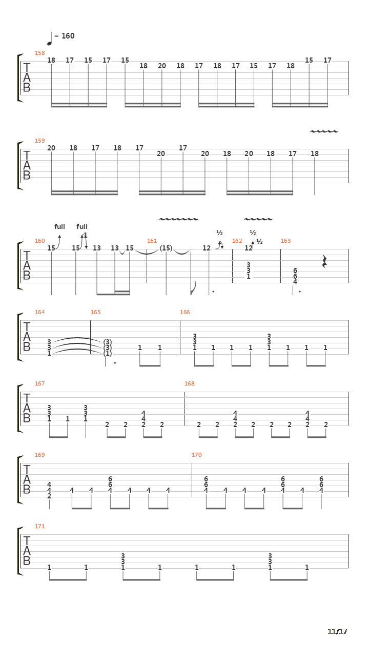 Wrecking The Sphere吉他谱