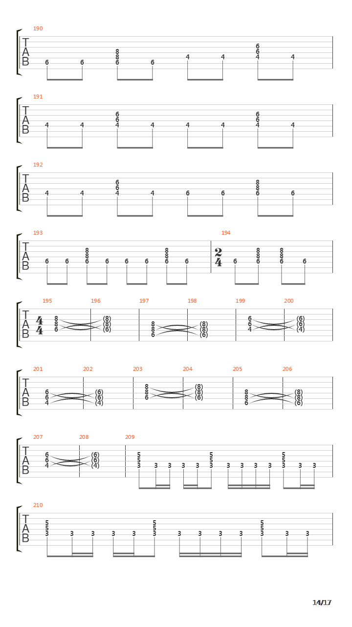 Wrecking The Sphere吉他谱