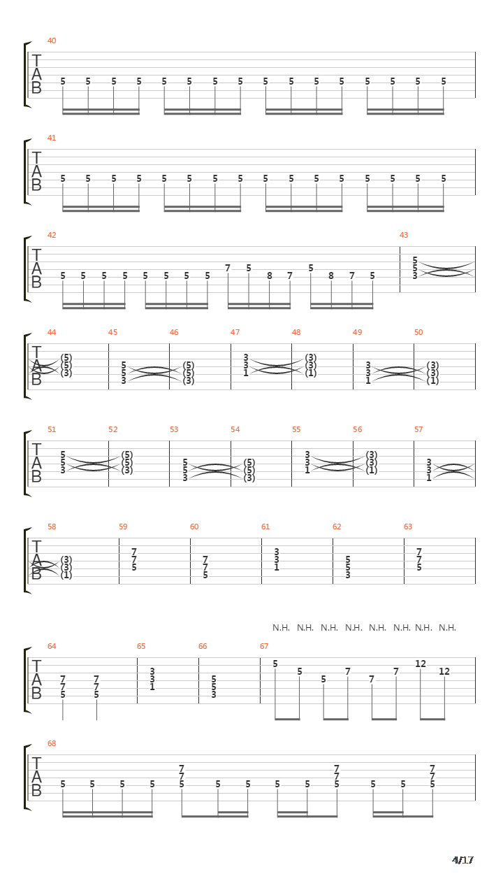 Wrecking The Sphere吉他谱