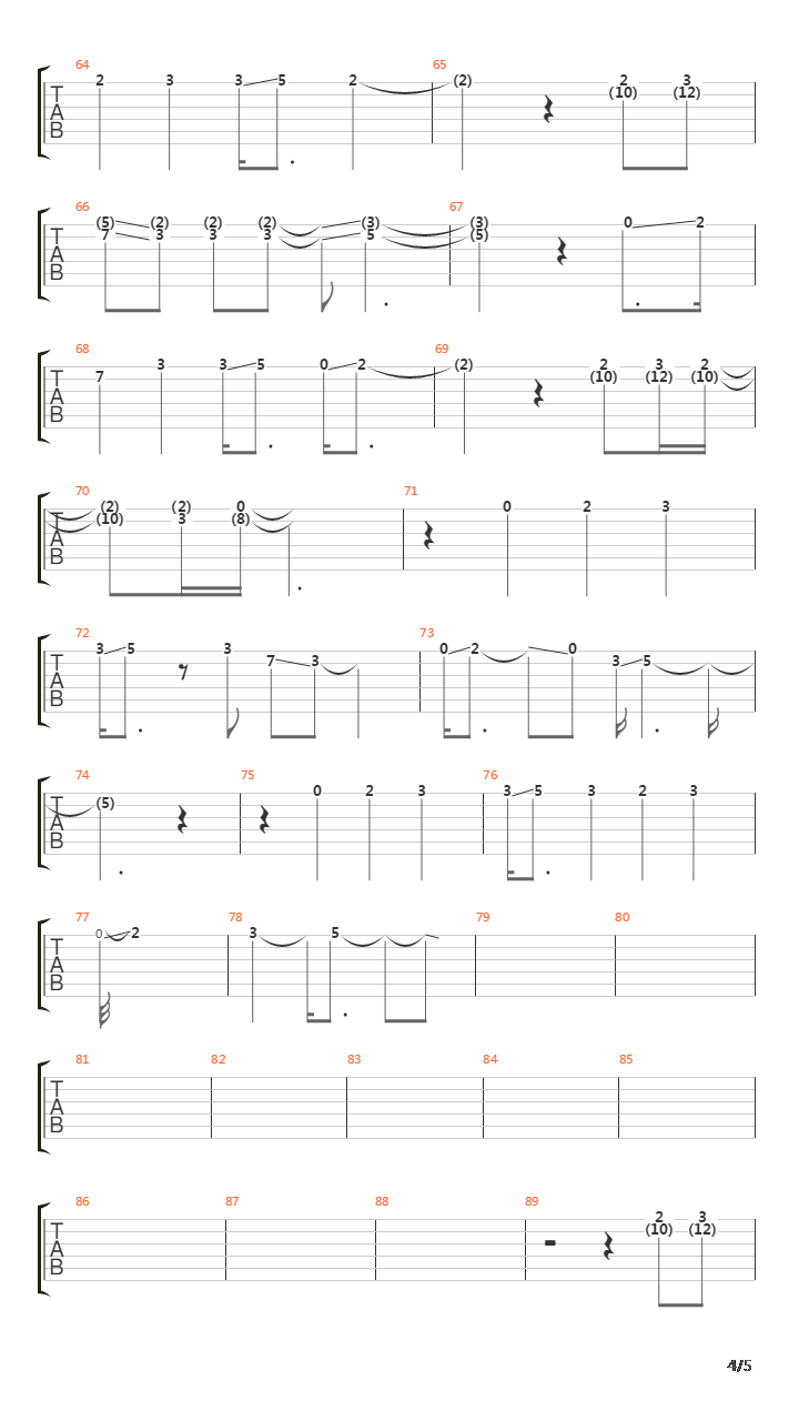 4th Reich吉他谱