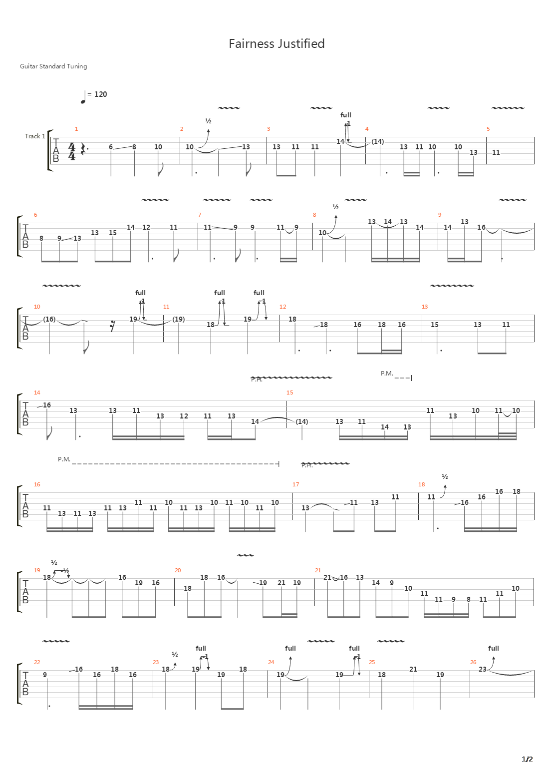 Fairness Justified吉他谱