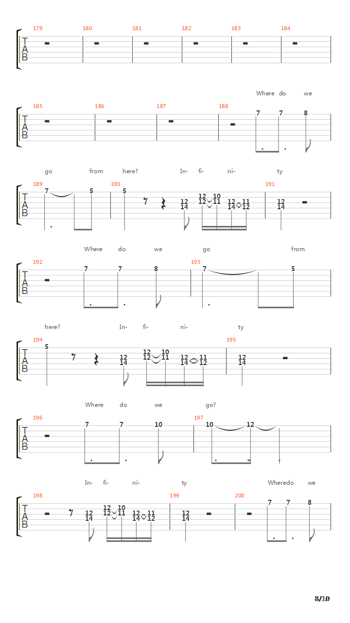 Infinity吉他谱