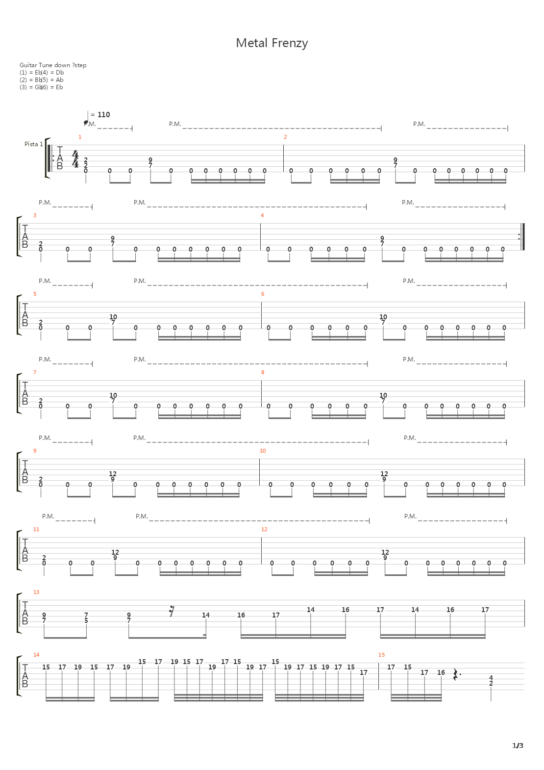 Metal Frenzy吉他谱