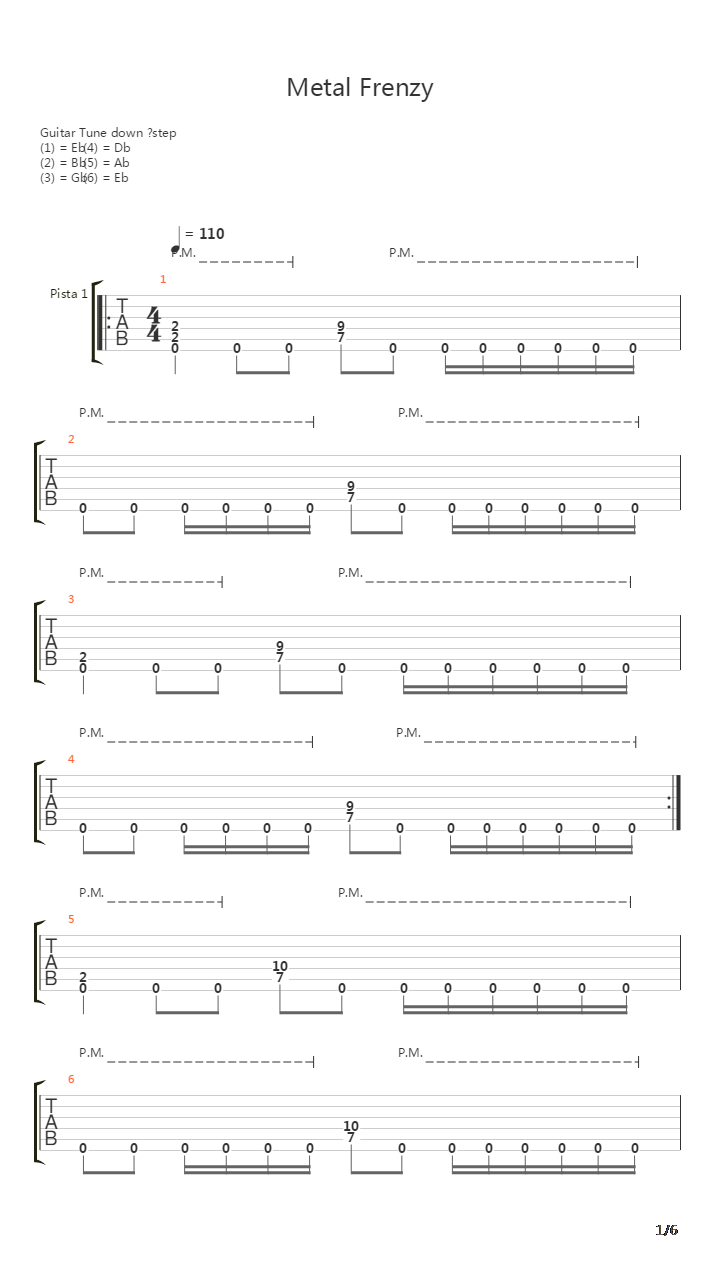 Metal Frenzy吉他谱