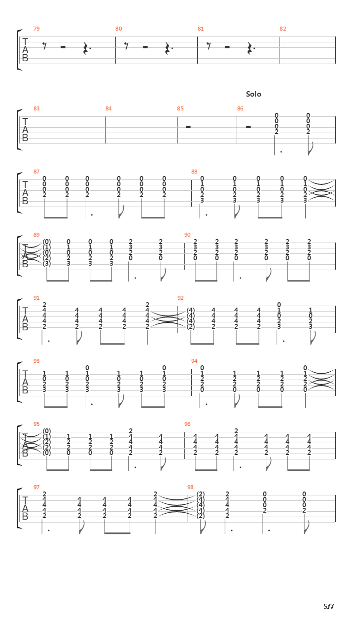 Seasons Of Faiths Perfection吉他谱