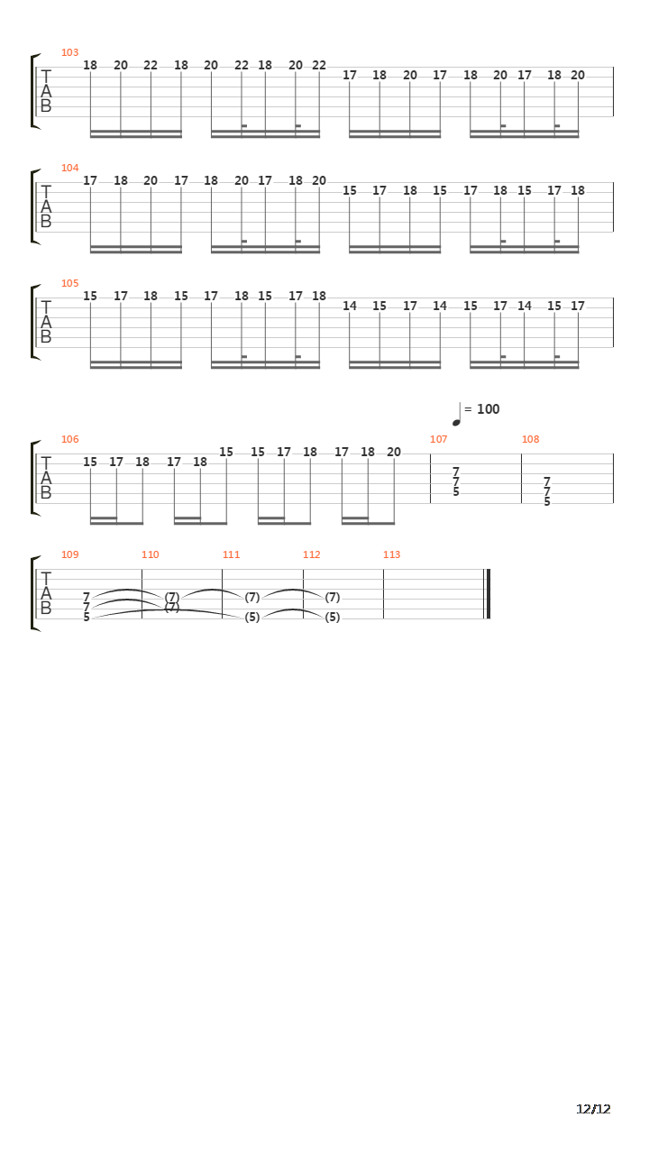 Stratofortress吉他谱