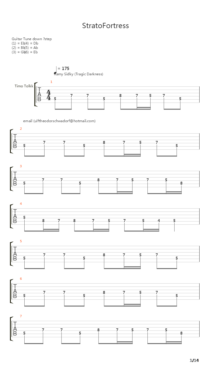 Stratofortress吉他谱