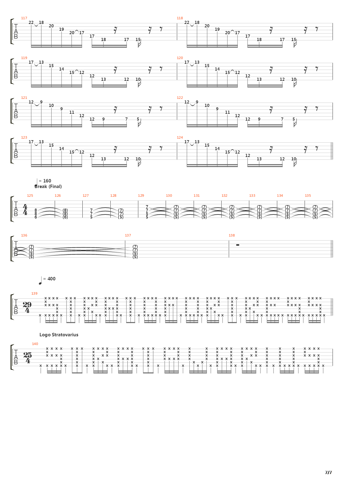 Stratofortress吉他谱