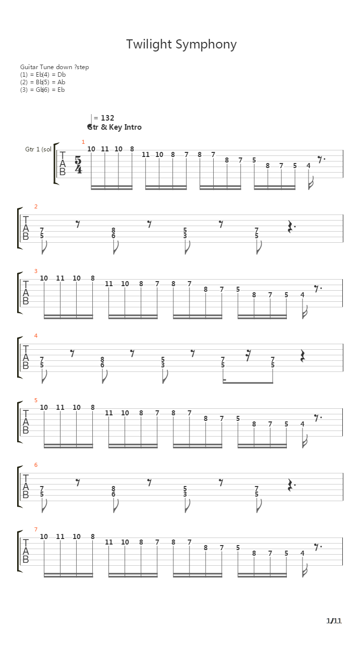 Twilight Symphony吉他谱