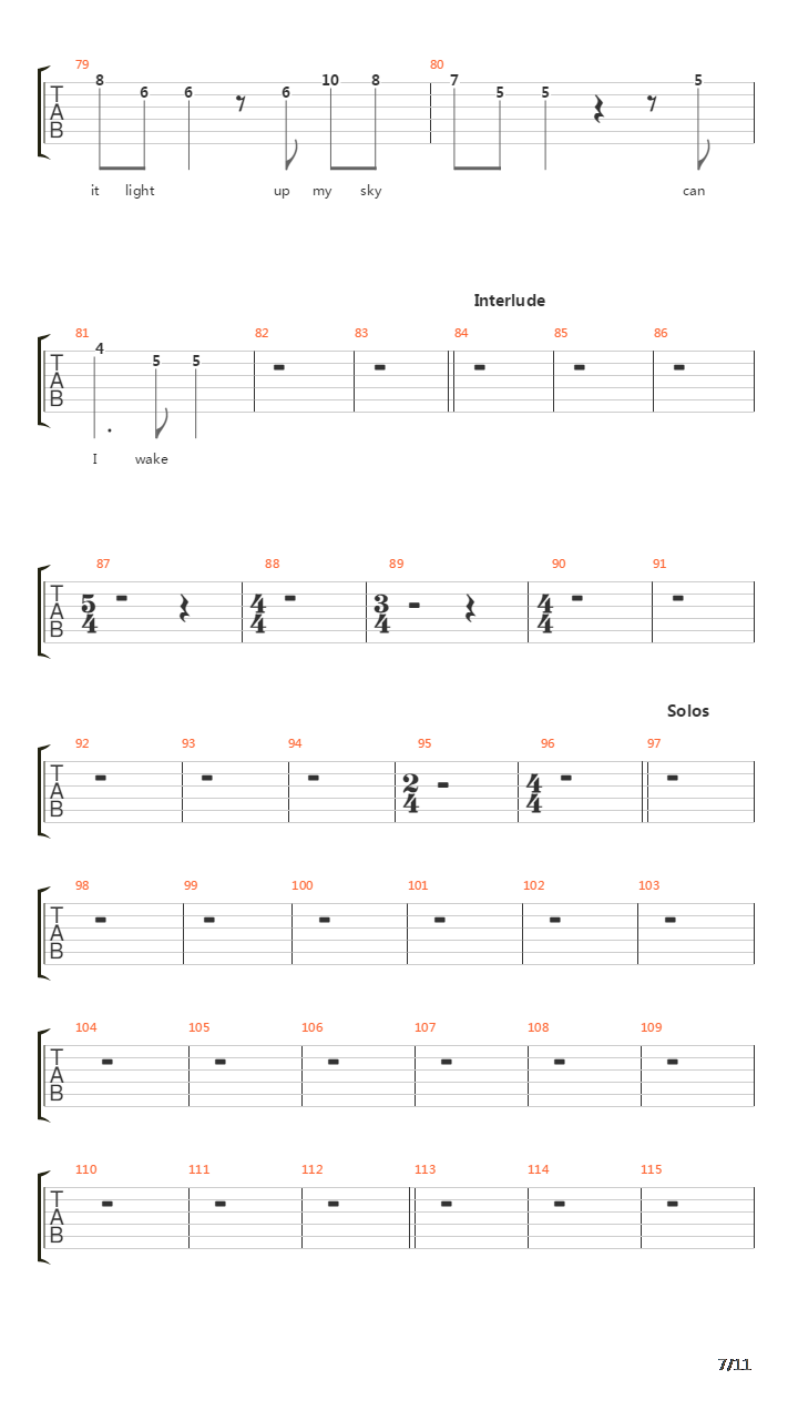 Will The Sun Rise吉他谱