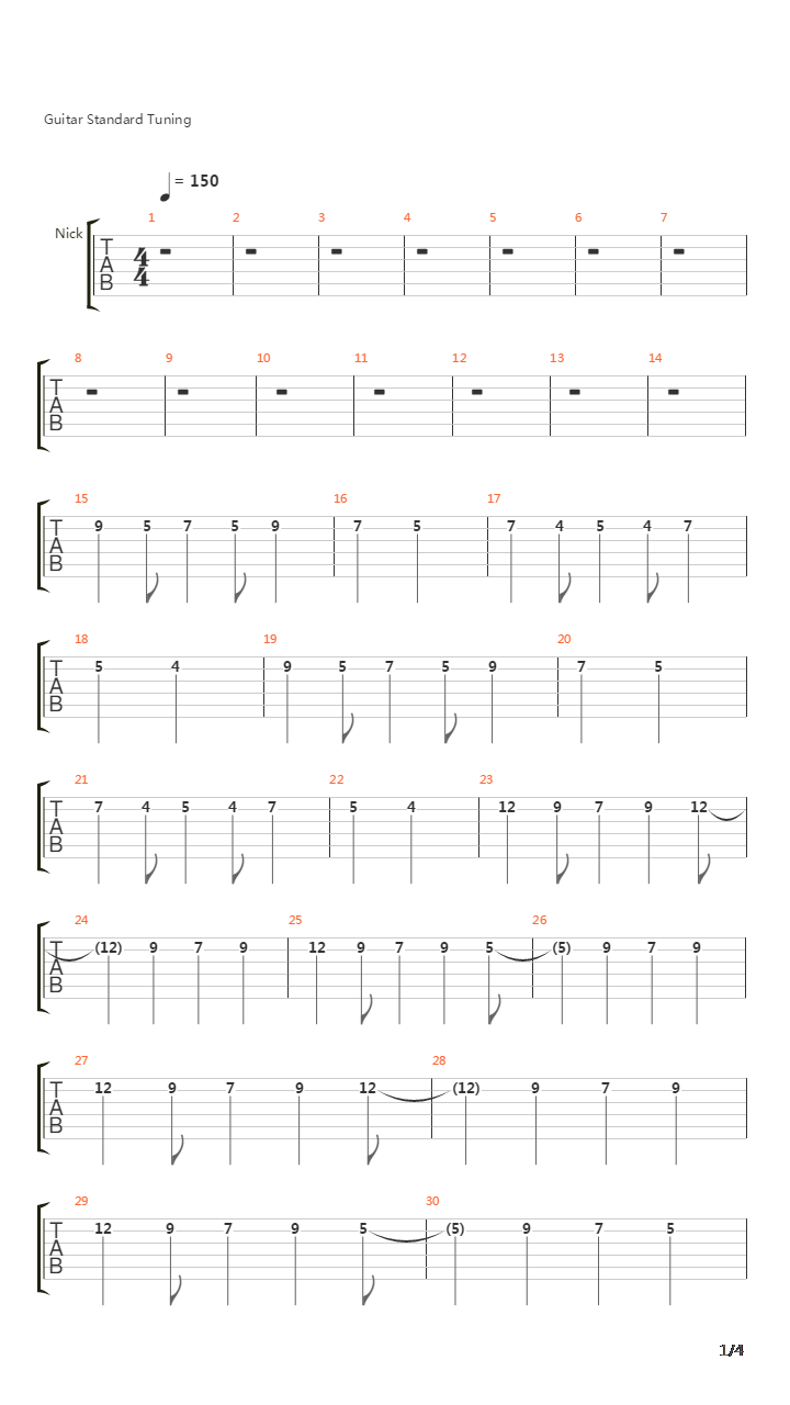 12 51吉他谱