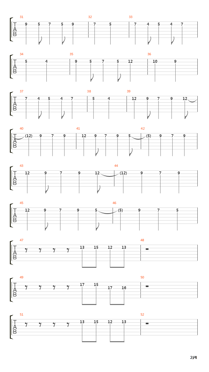 12 51吉他谱