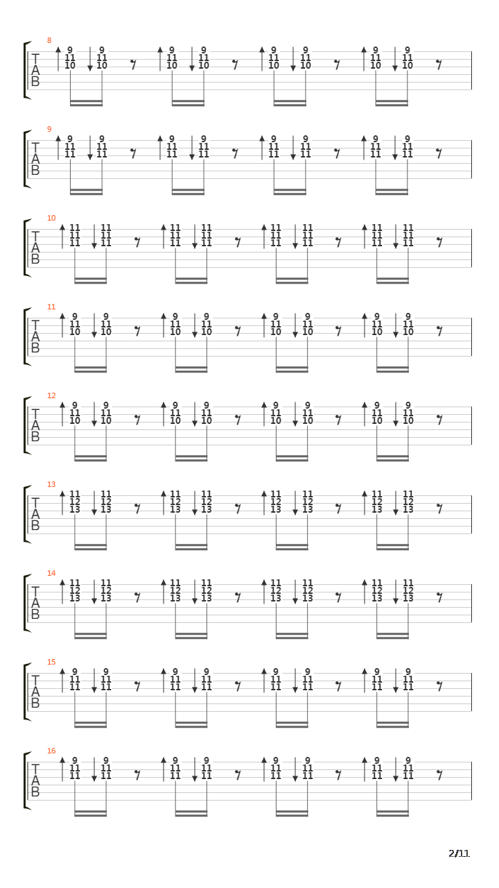 Automatic Stop吉他谱