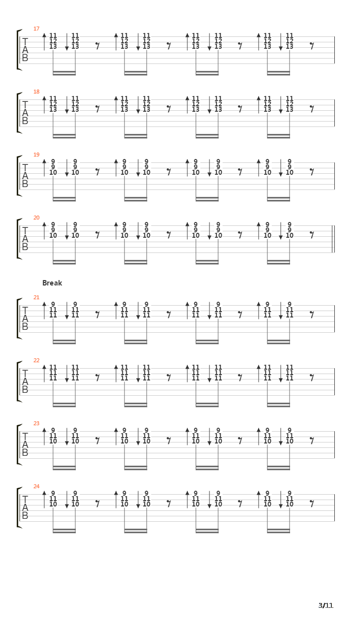 Automatic Stop吉他谱