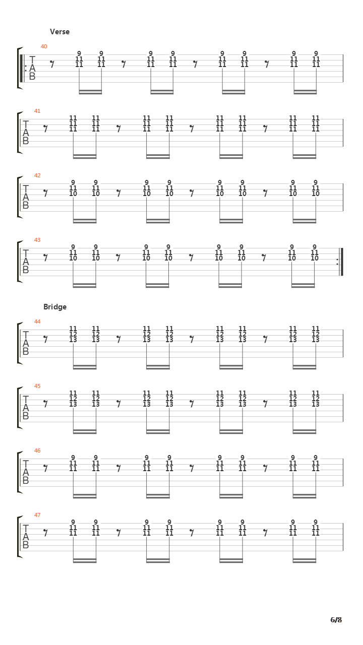 Automatic Stop吉他谱