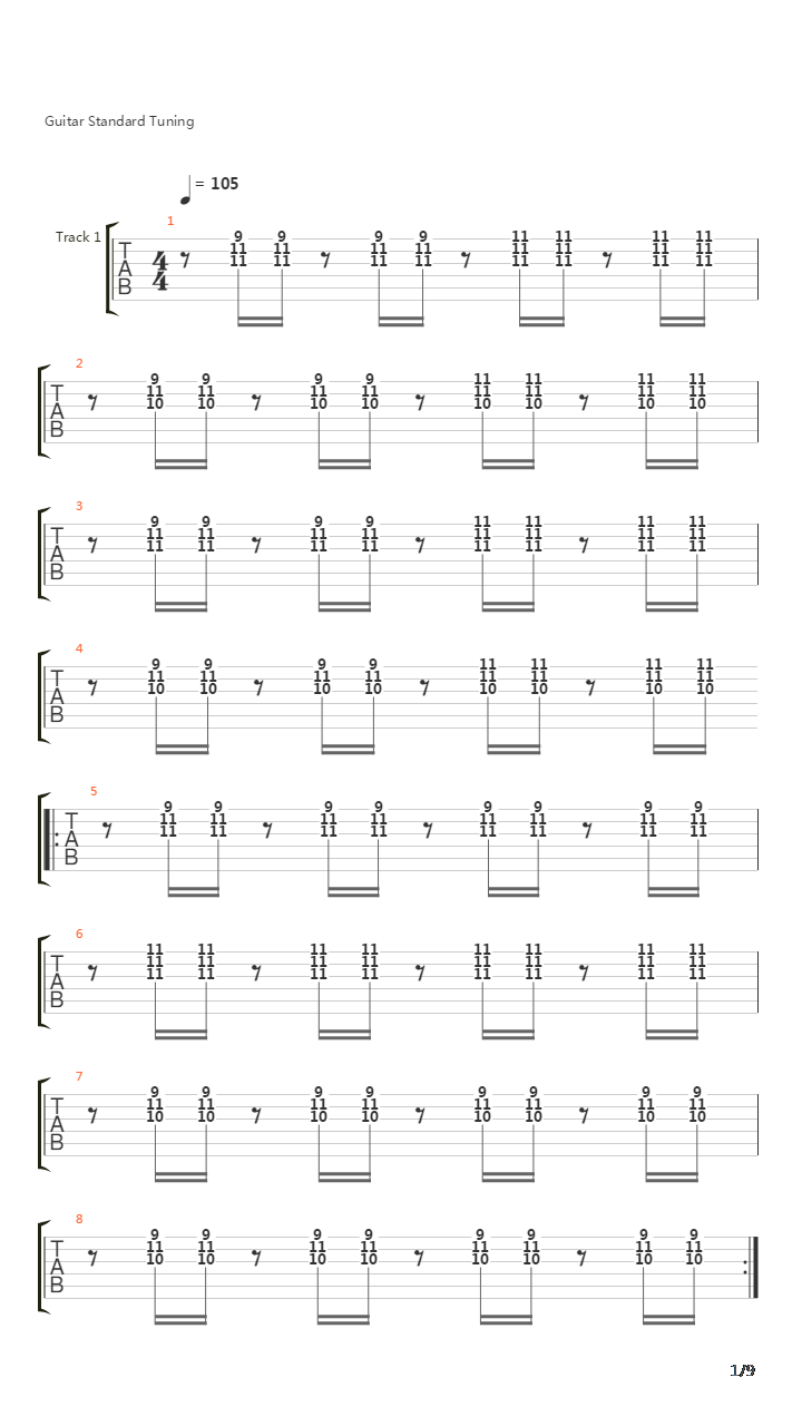 Automatic Stop吉他谱