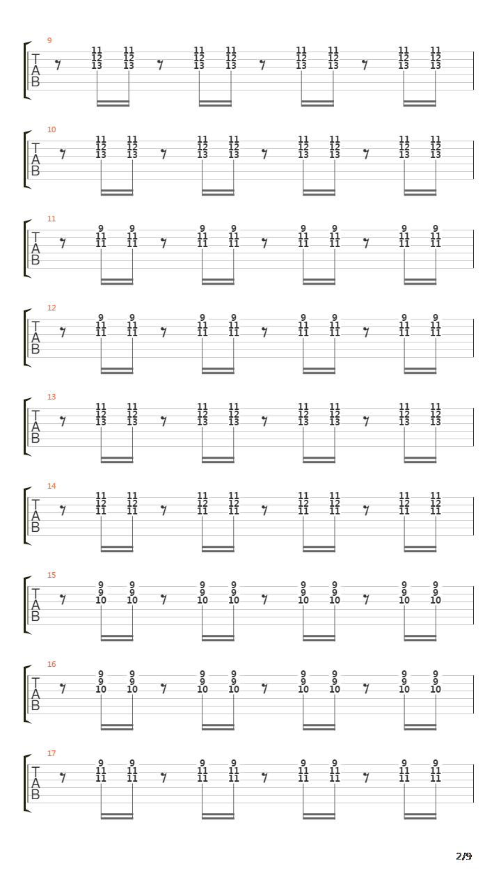 Automatic Stop吉他谱