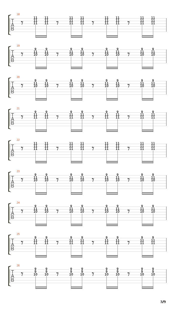 Automatic Stop吉他谱