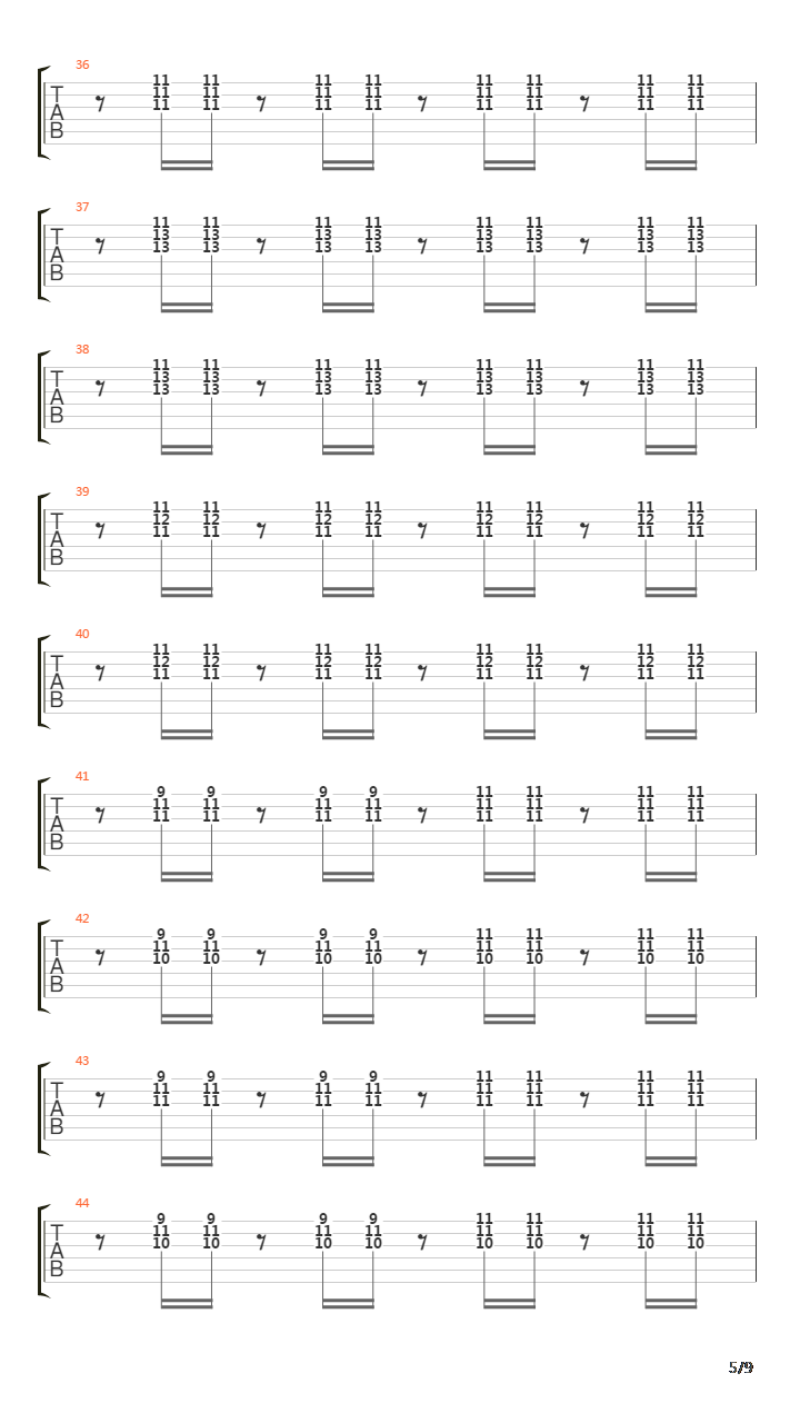 Automatic Stop吉他谱