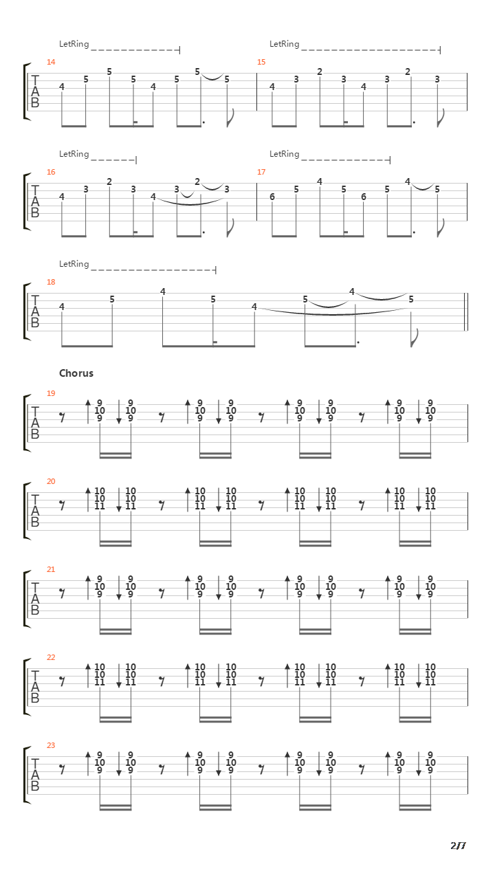 Between Love And Hate吉他谱