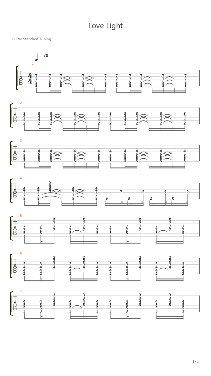 Love Light吉他谱