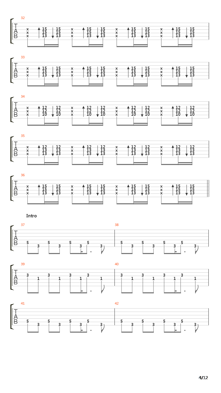 Other Side吉他谱
