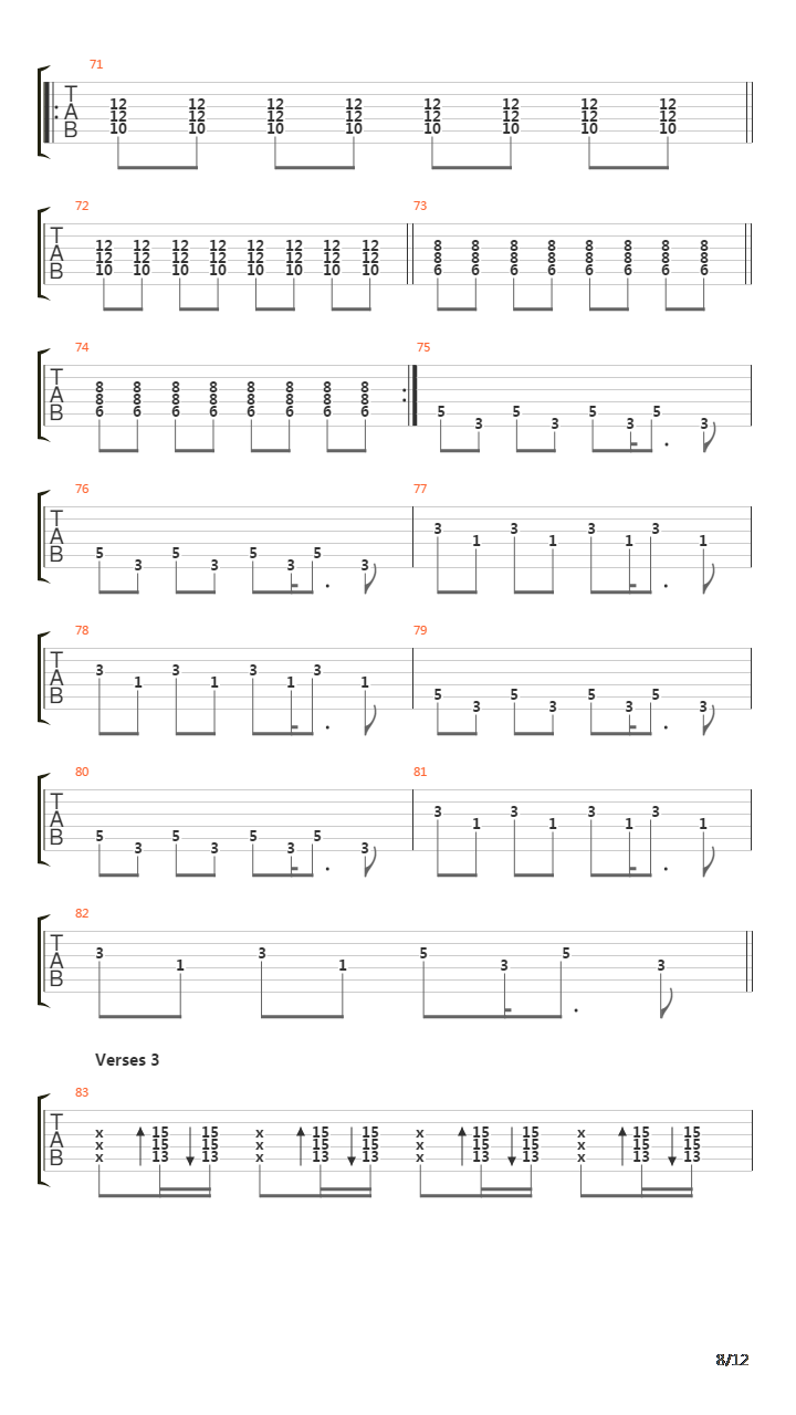 Other Side吉他谱