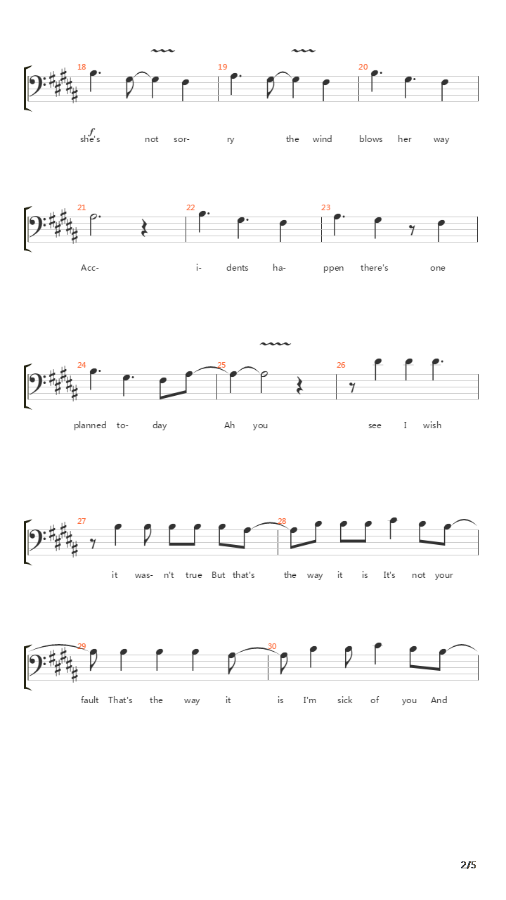 The Way It Is吉他谱