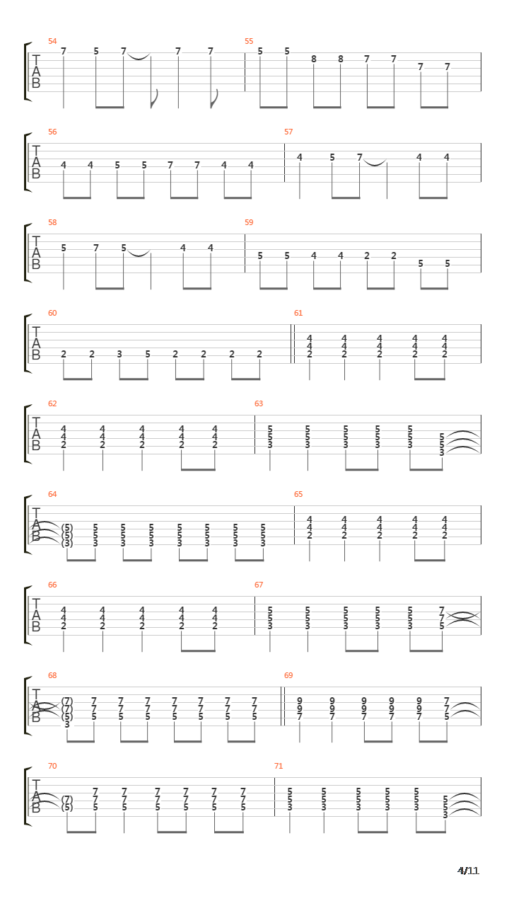 88吉他谱