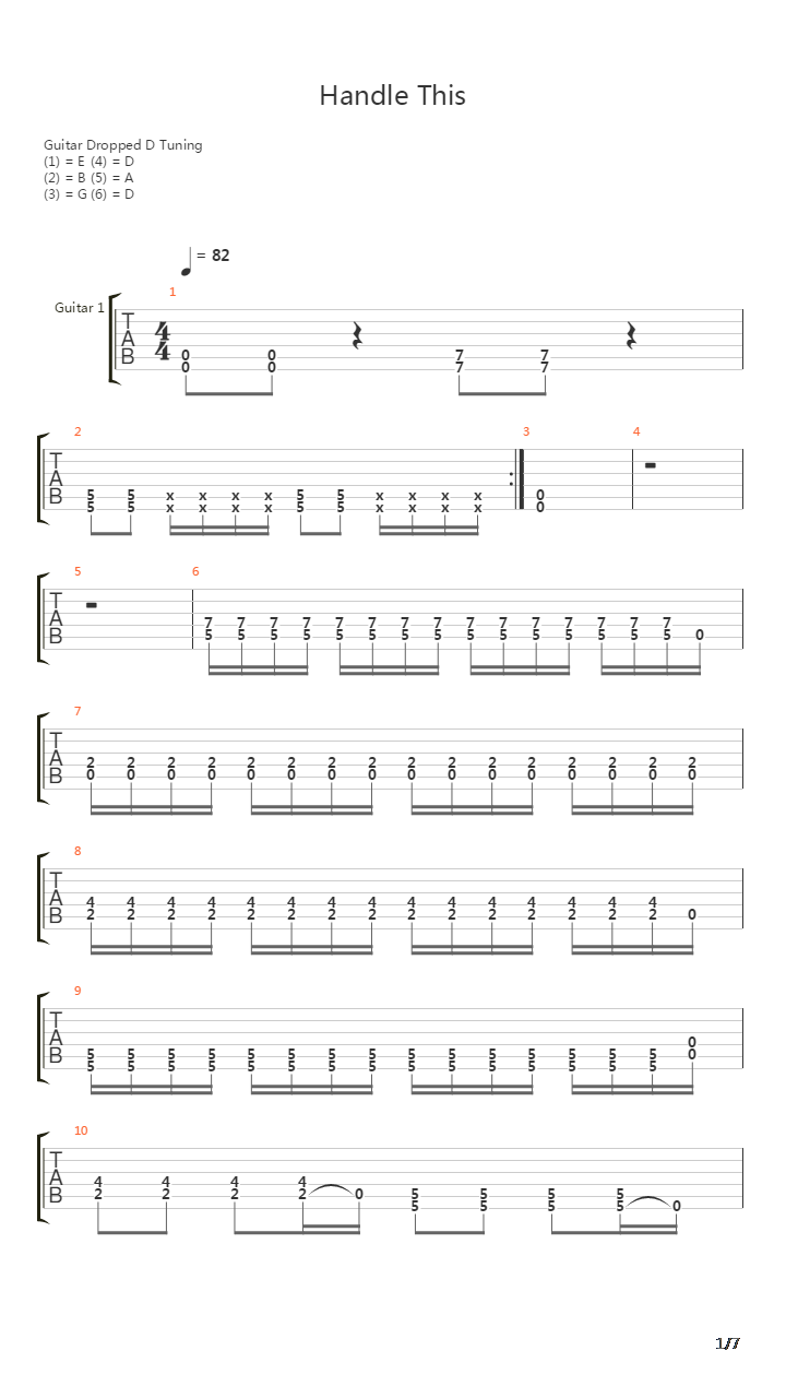 Handle This吉他谱