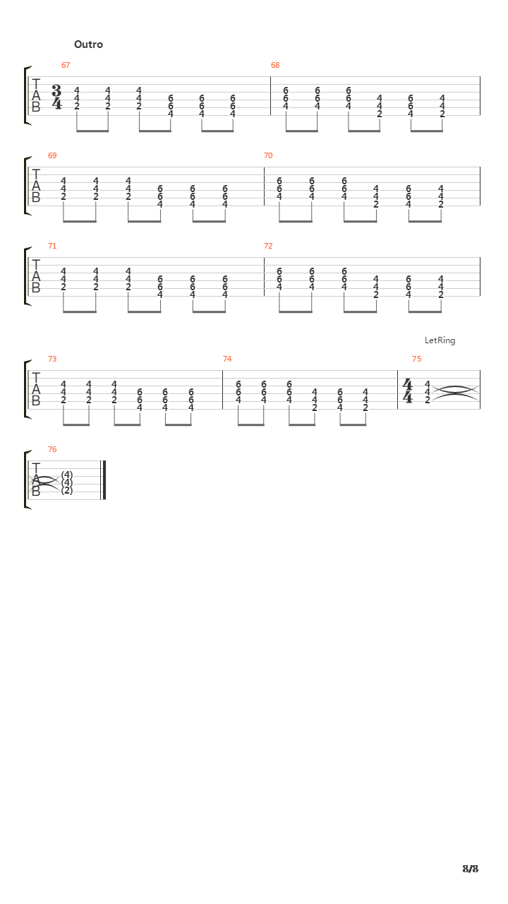 March Of The Dogs吉他谱