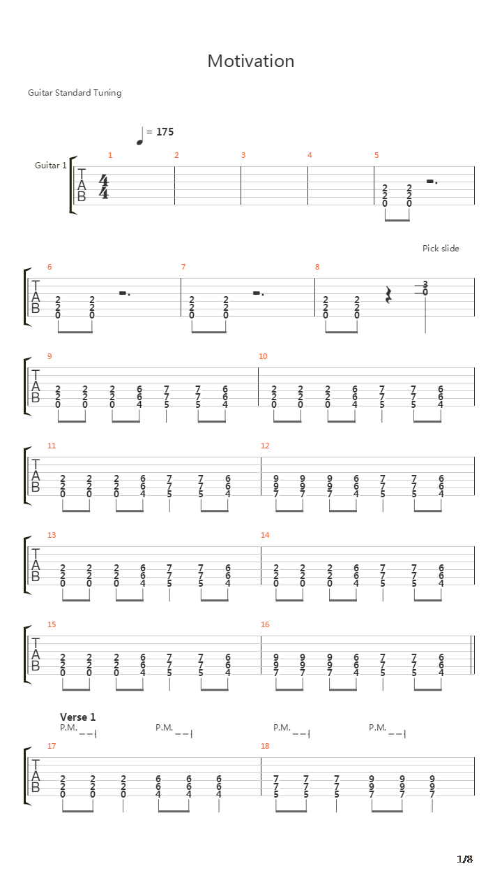 Motivation吉他谱