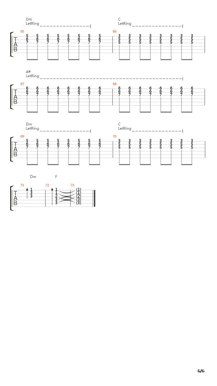 Pieces吉他谱