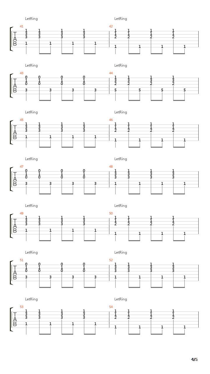 Pieces吉他谱