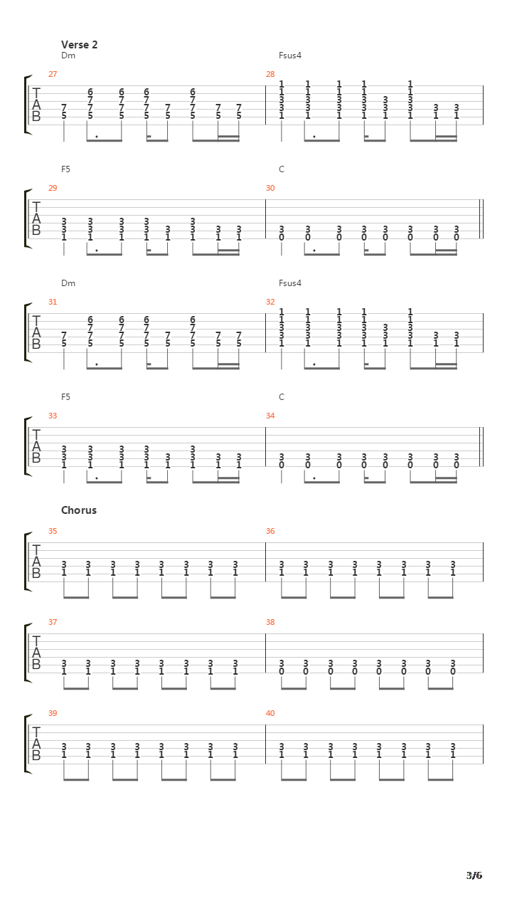 Pieces吉他谱