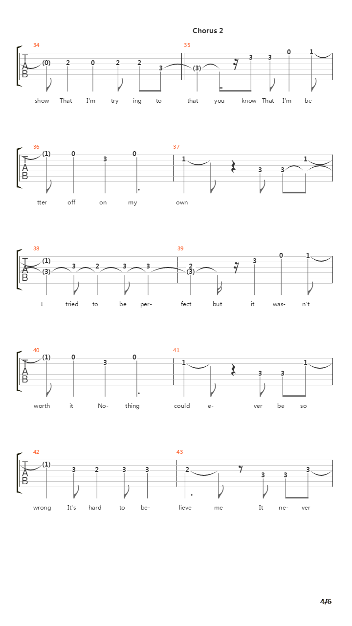 Pieces吉他谱