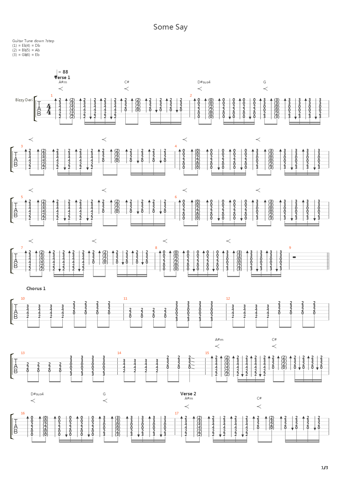 Some Say吉他谱