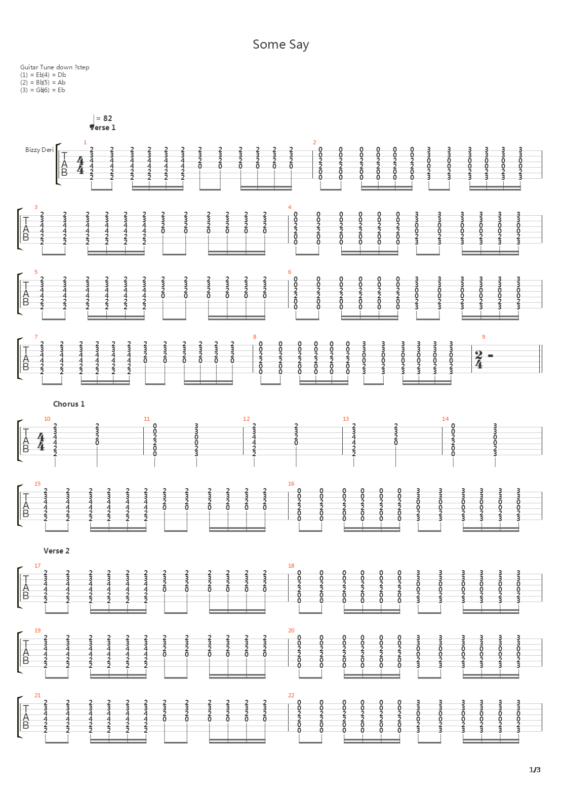 Some Say吉他谱