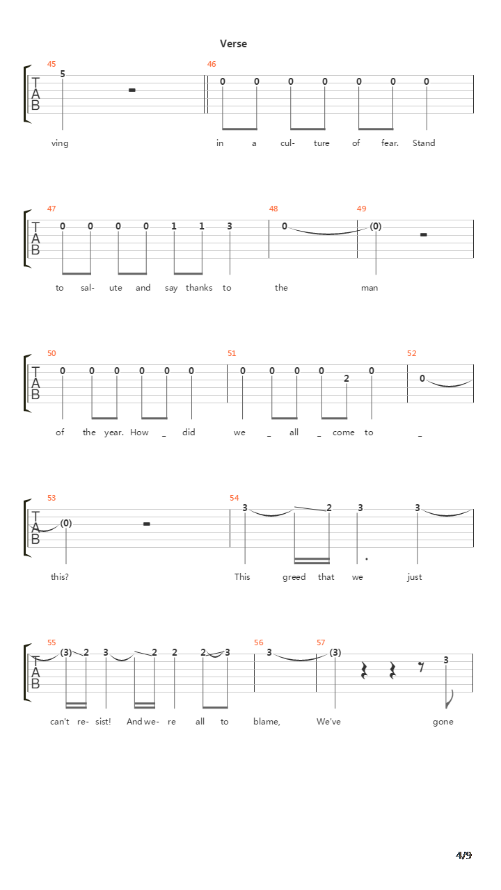 Were All To Blame吉他谱