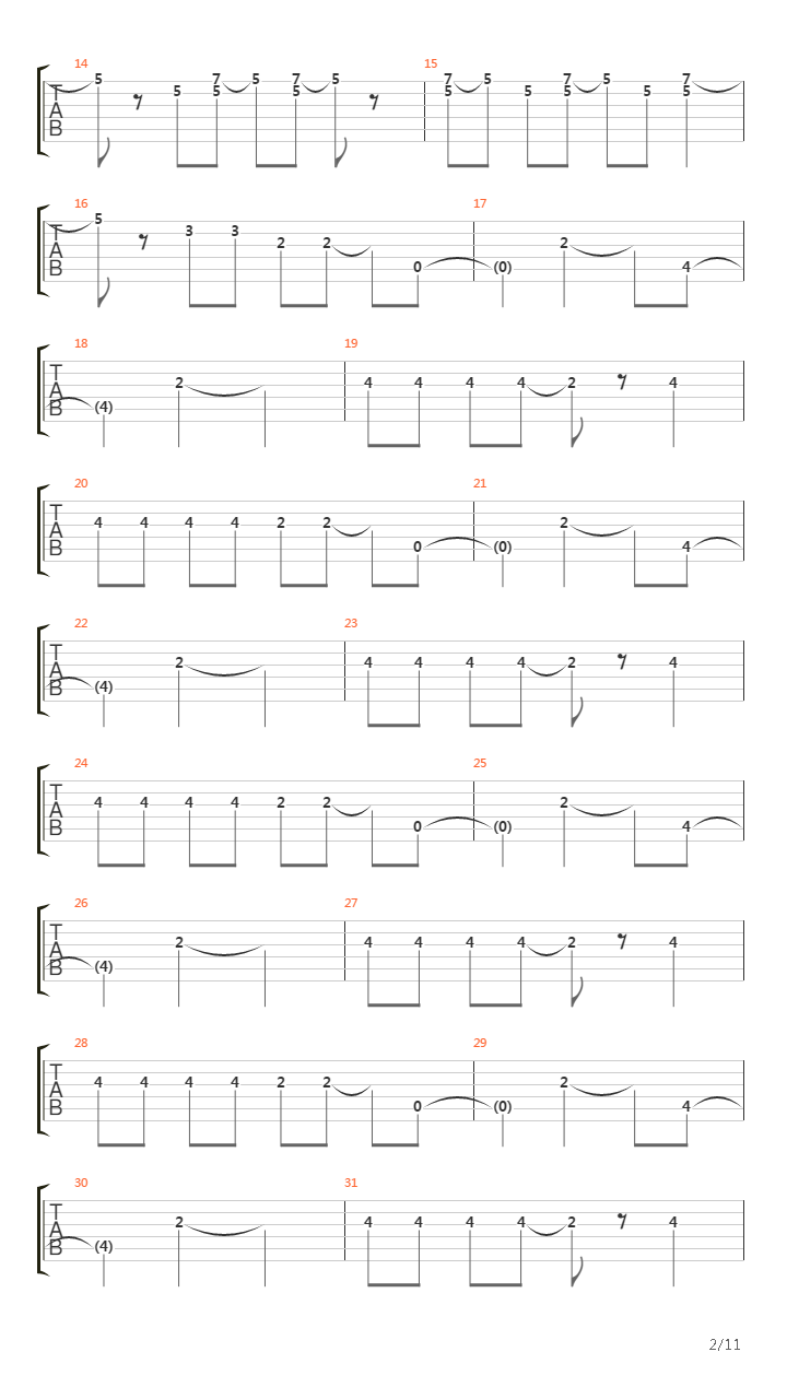 Synchronicity 2吉他谱