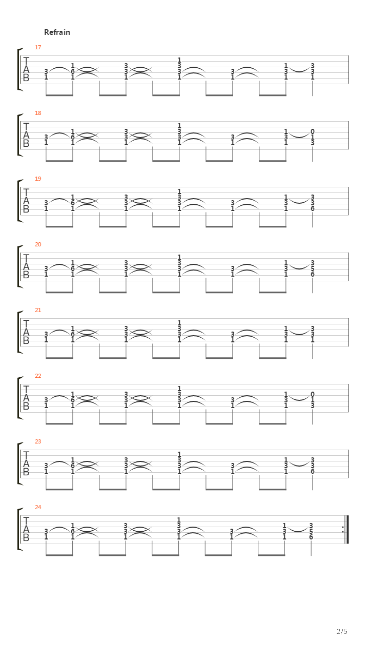 Synchronicity 1吉他谱