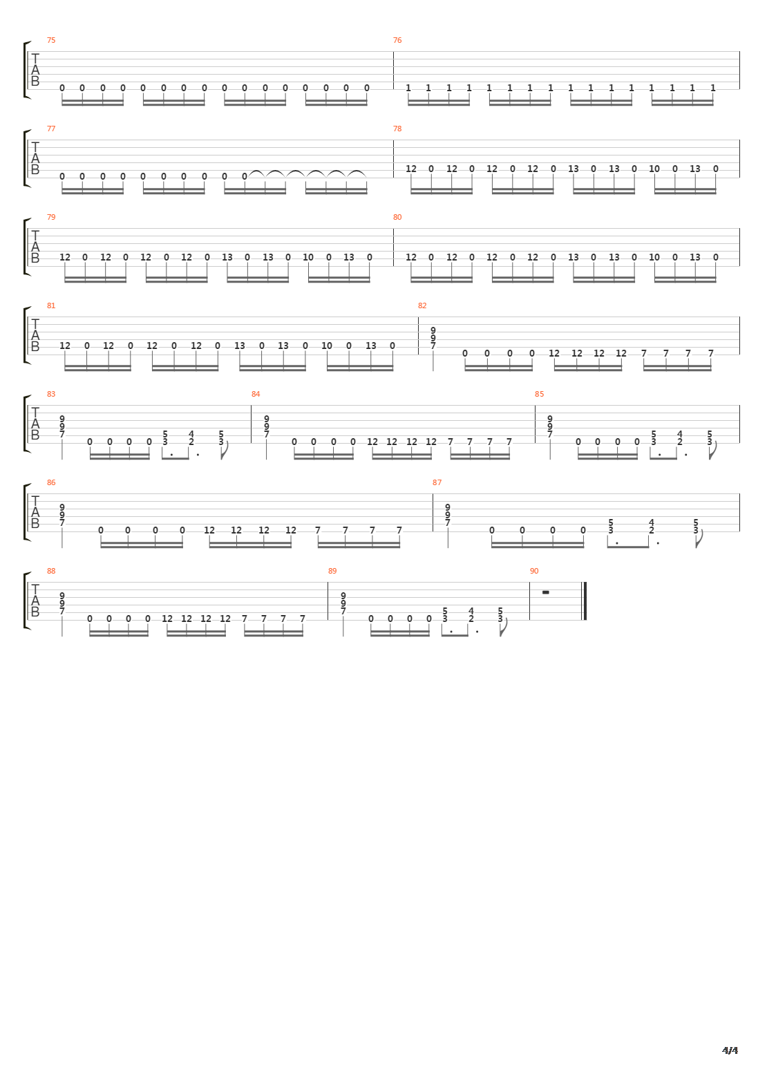 Seven Secrets Of The Sphinx吉他谱