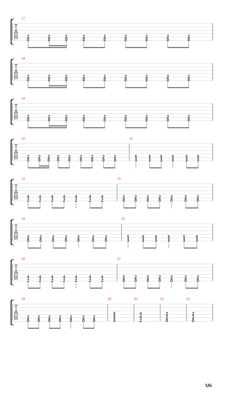 Symphony Of The Dead吉他谱